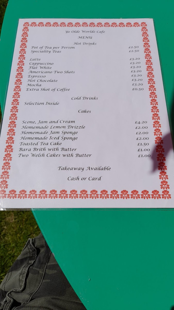 Menu Ye Olde Worlde Cafe-4