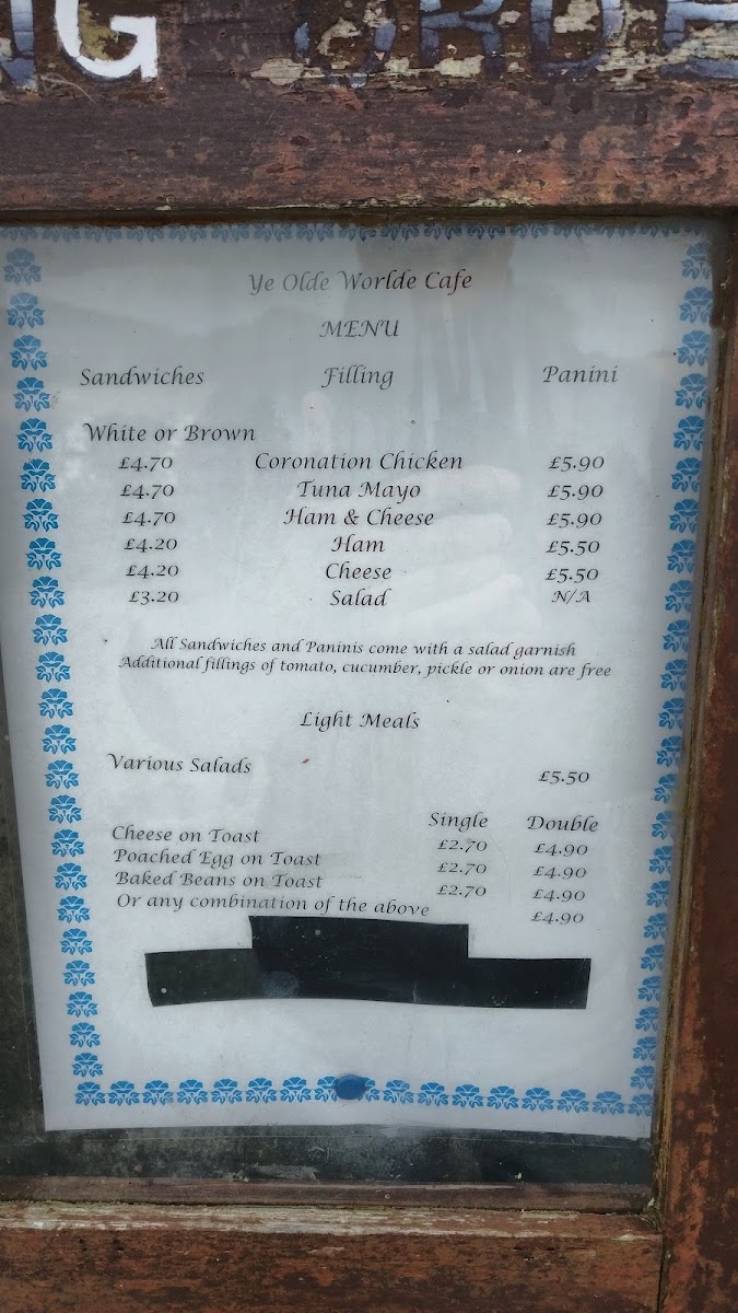 Menu Ye Olde Worlde Cafe-6