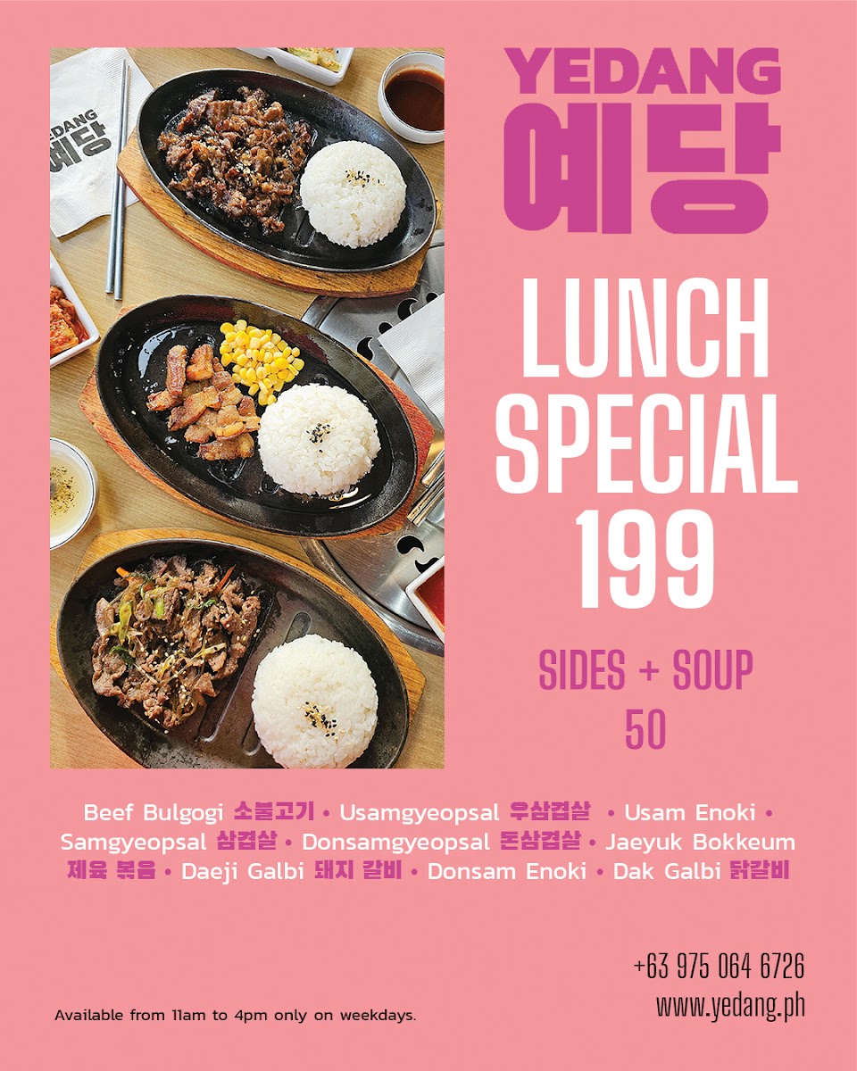 Menu Yedang Korean Restaurant - Estancia-7