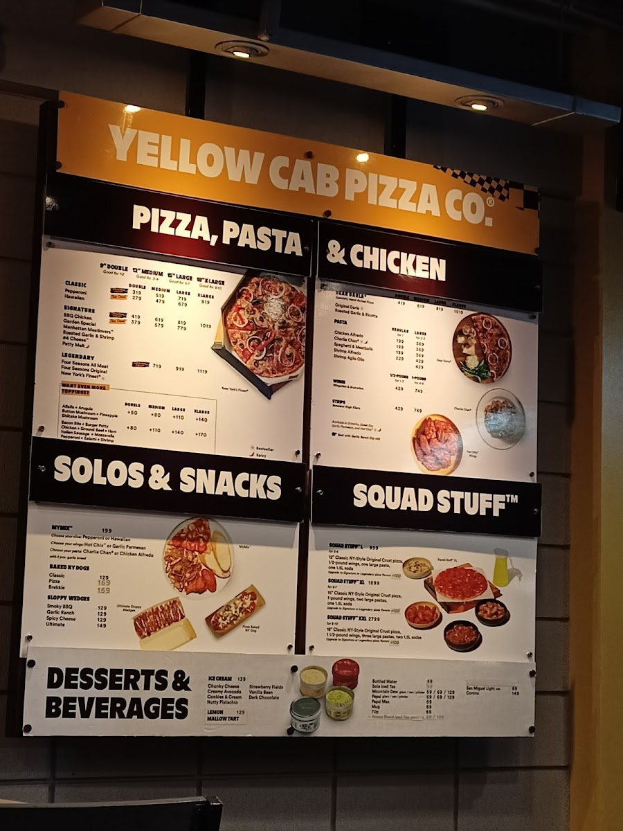 Menu Yellow Cab Pizza Co. - Visayas Ave.-5