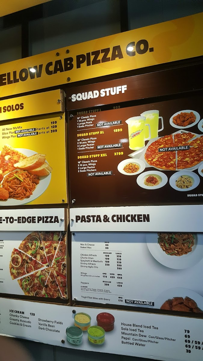 Menu Yellow Cab Pizza Co. - Visayas Ave.-7