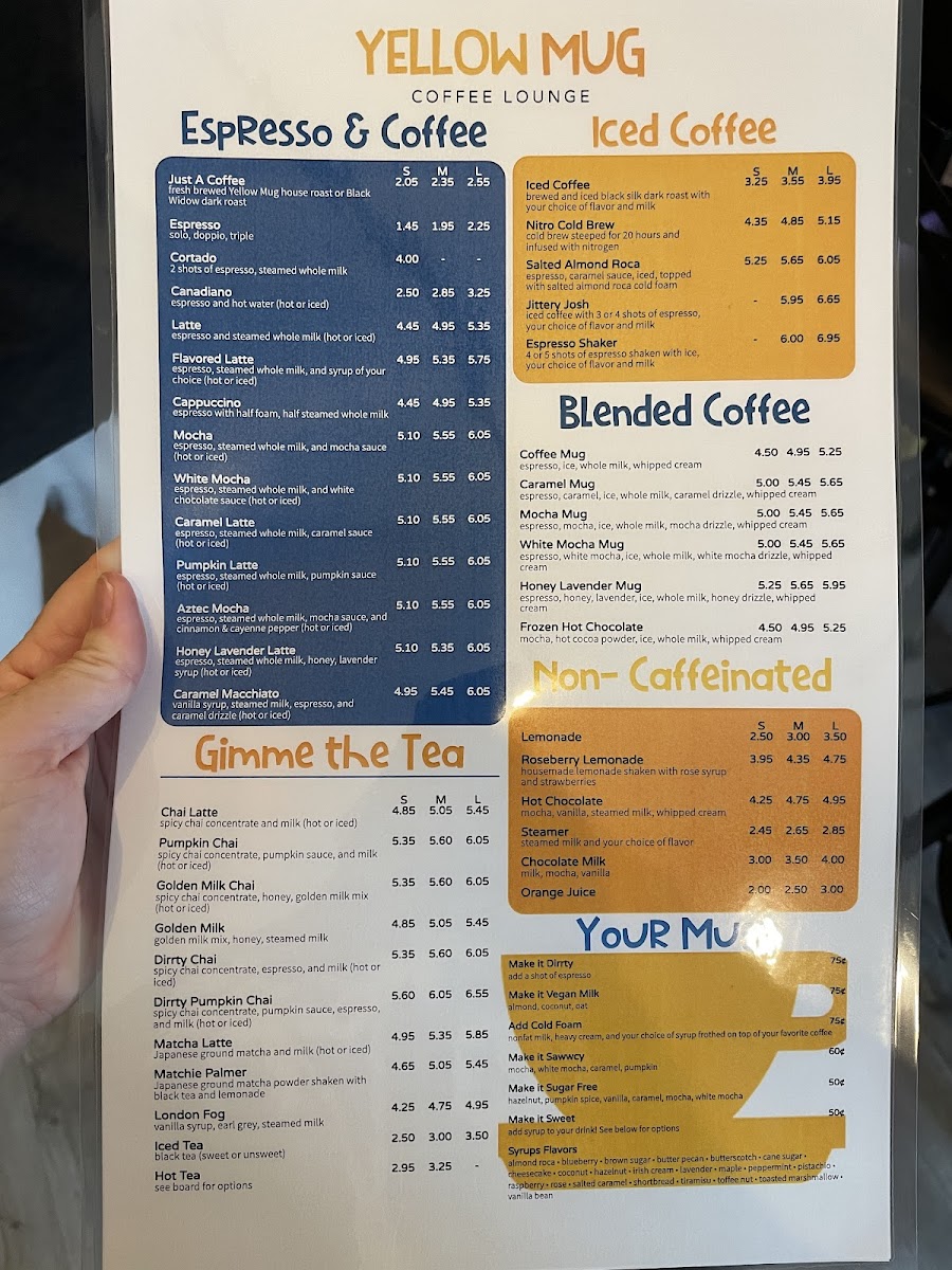 Menu Yellow Mug Coffee Lounge-6