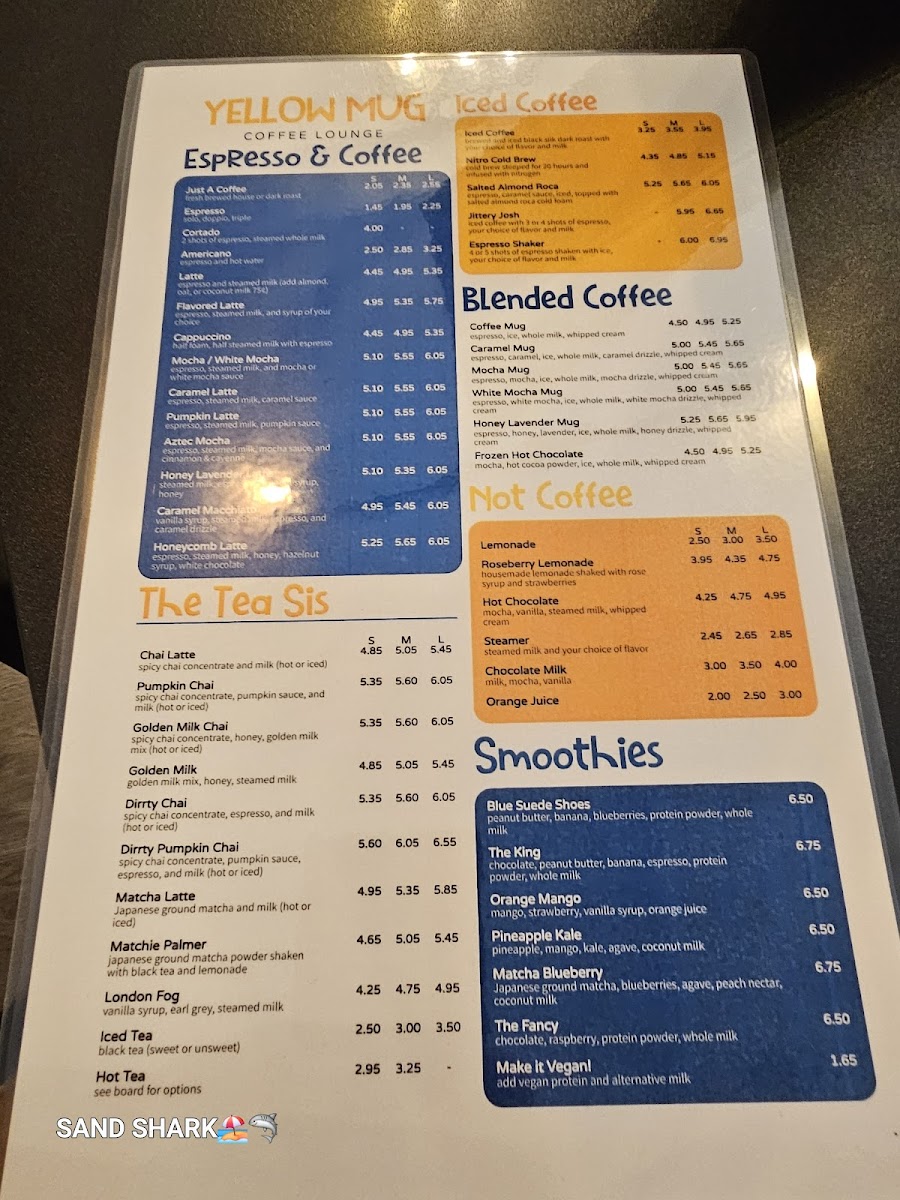 Menu Yellow Mug Coffee Lounge-8