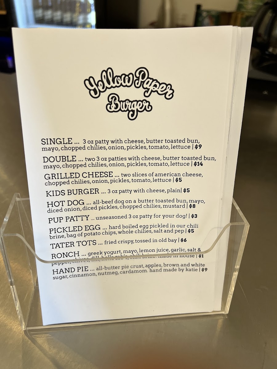 Menu Yellow Paper Burger-4