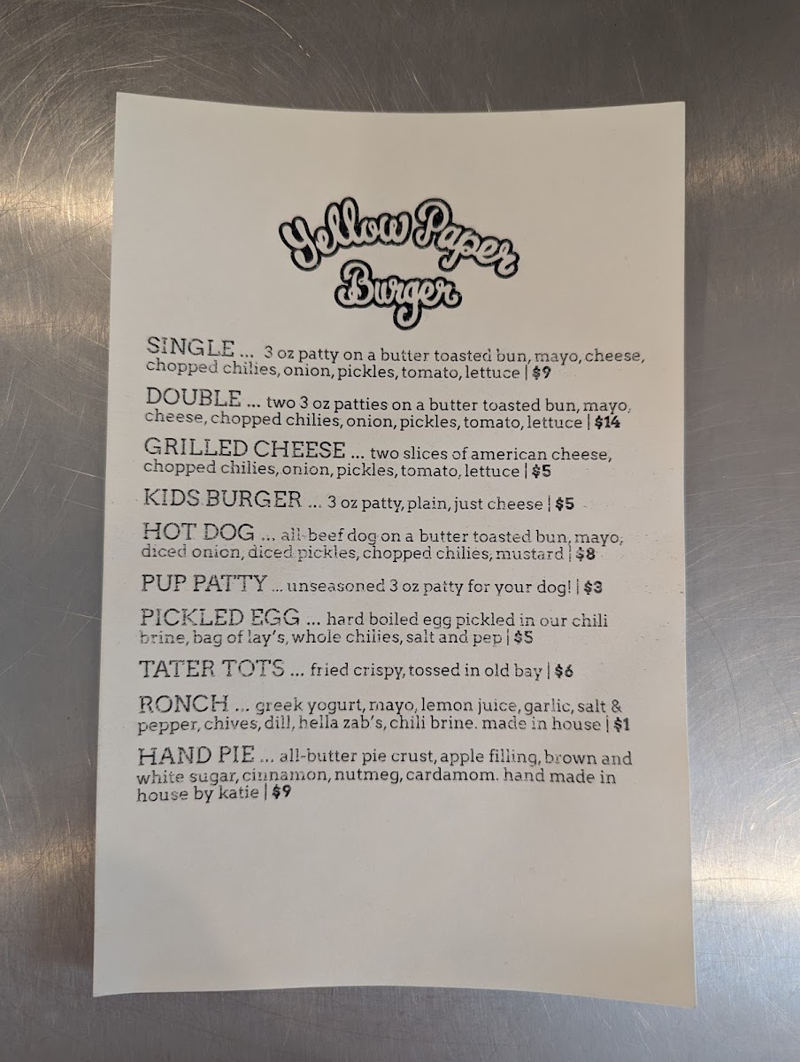 Menu Yellow Paper Burger-5