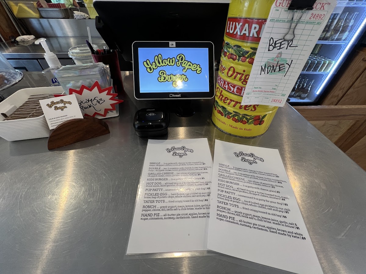 Menu Yellow Paper Burger-7