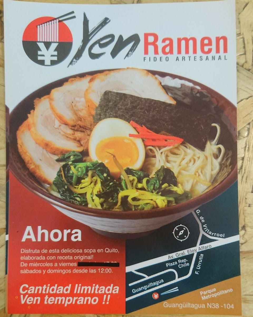 Menu Yen Ramen Guangüiltagua-9