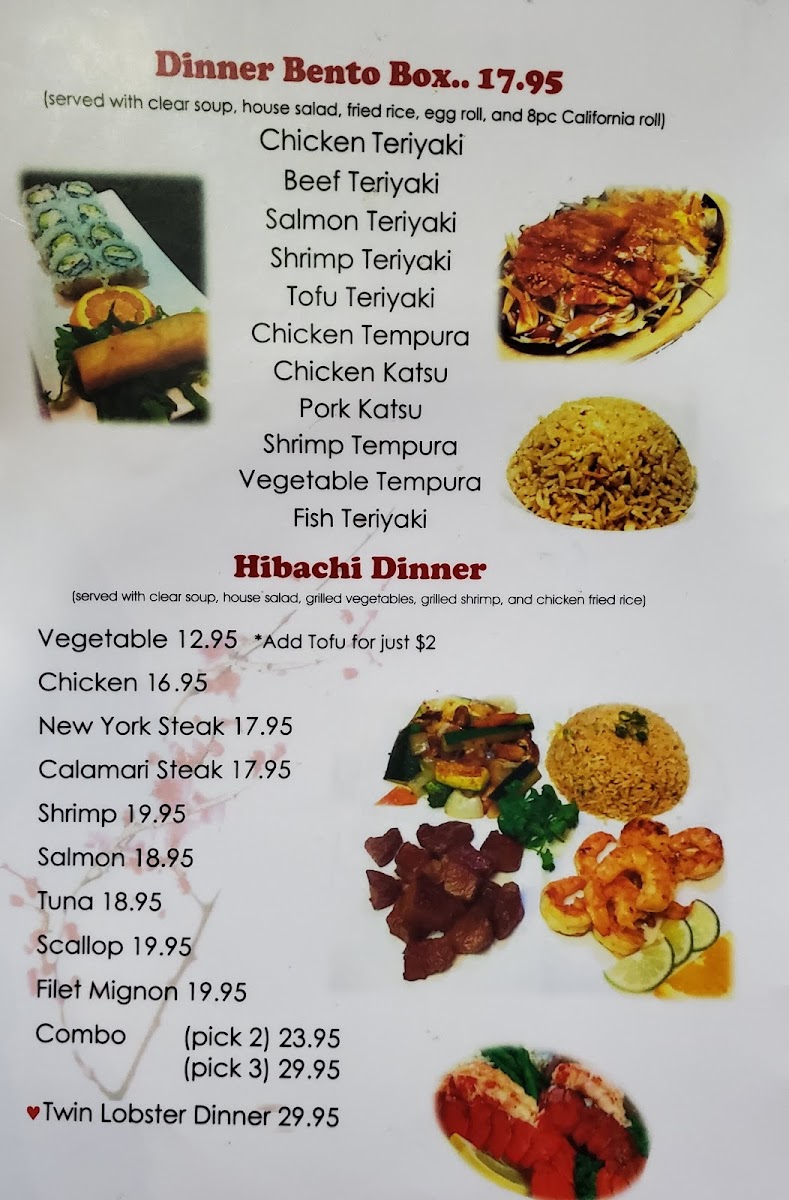 Menu Ye's Ichiban Steakhouse And Sushi-9