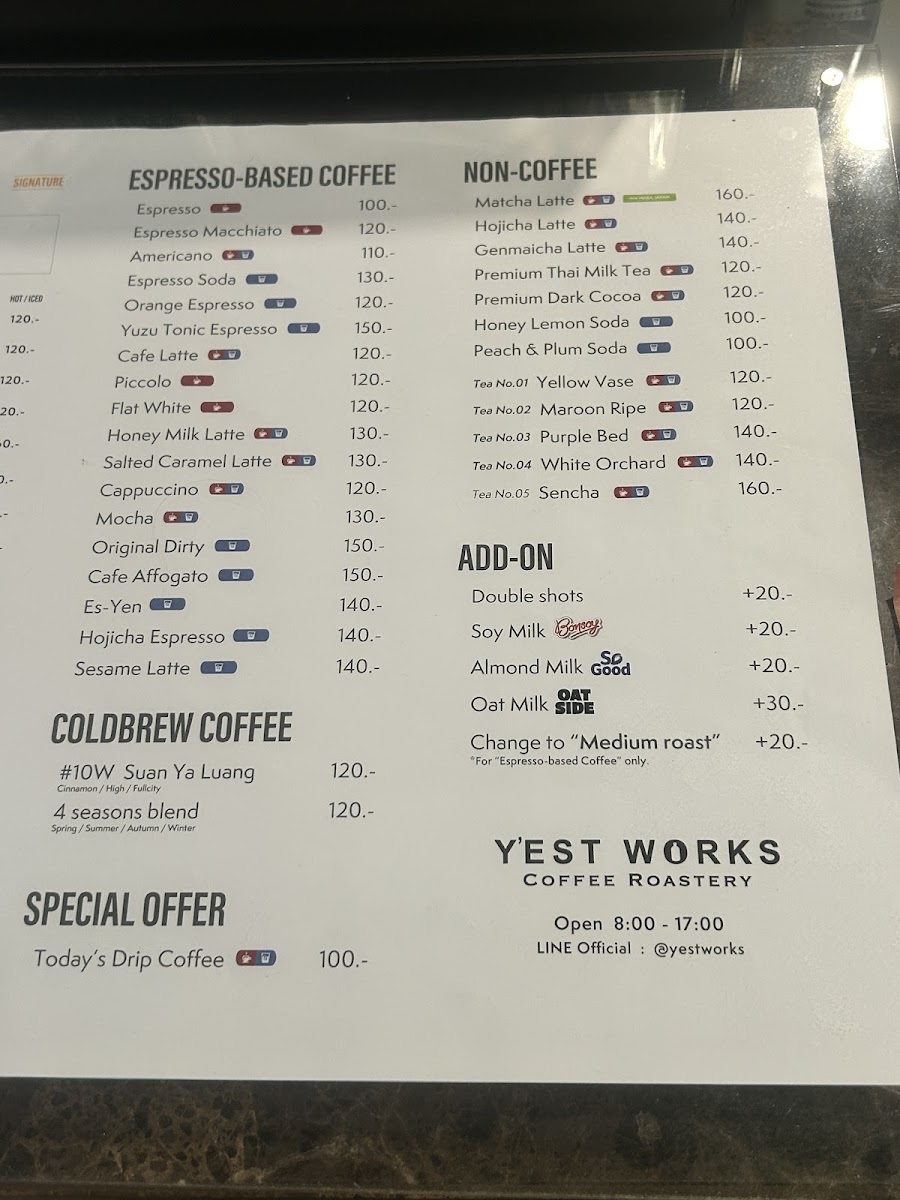Menu Y'est Works Coffee Roastery-2