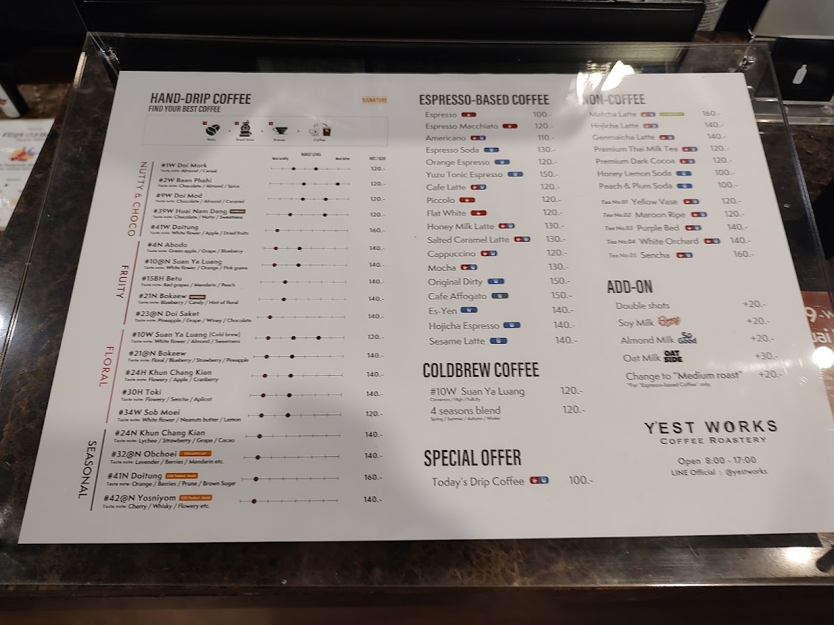 Menu Y'est Works Coffee Roastery-5