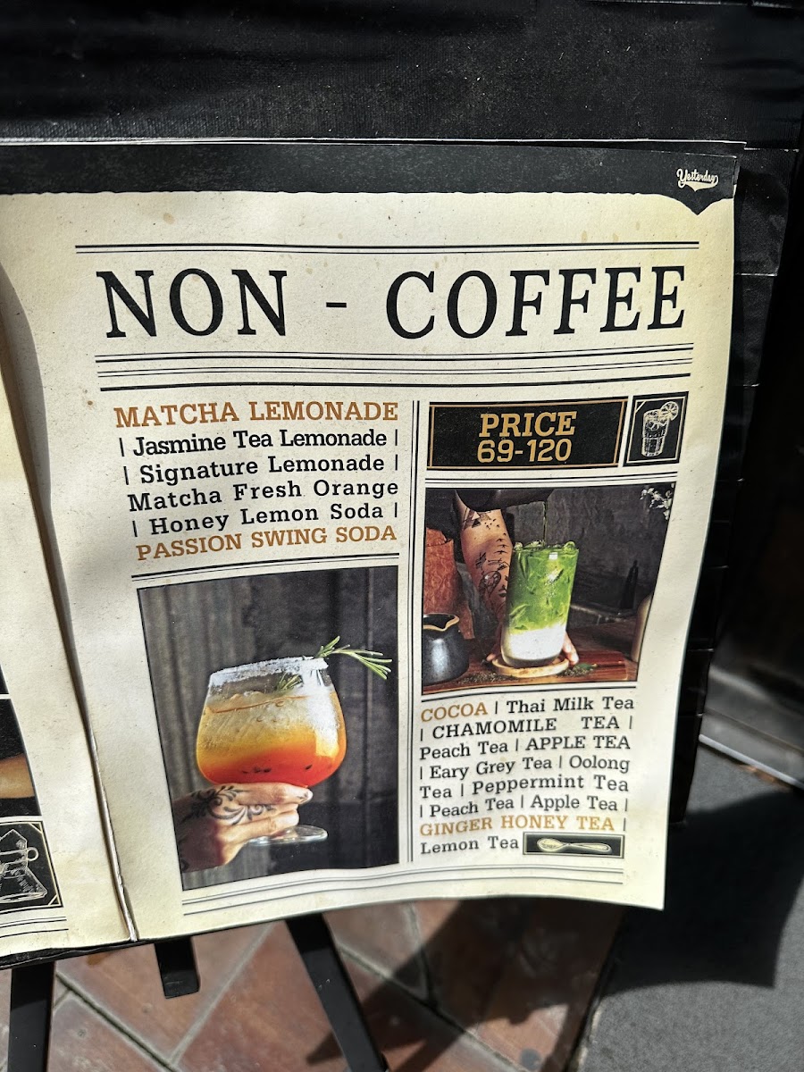 Menu Yesterday Cafe'-7