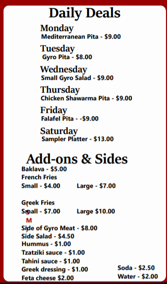 Menu Yia Yia Nikki's-4