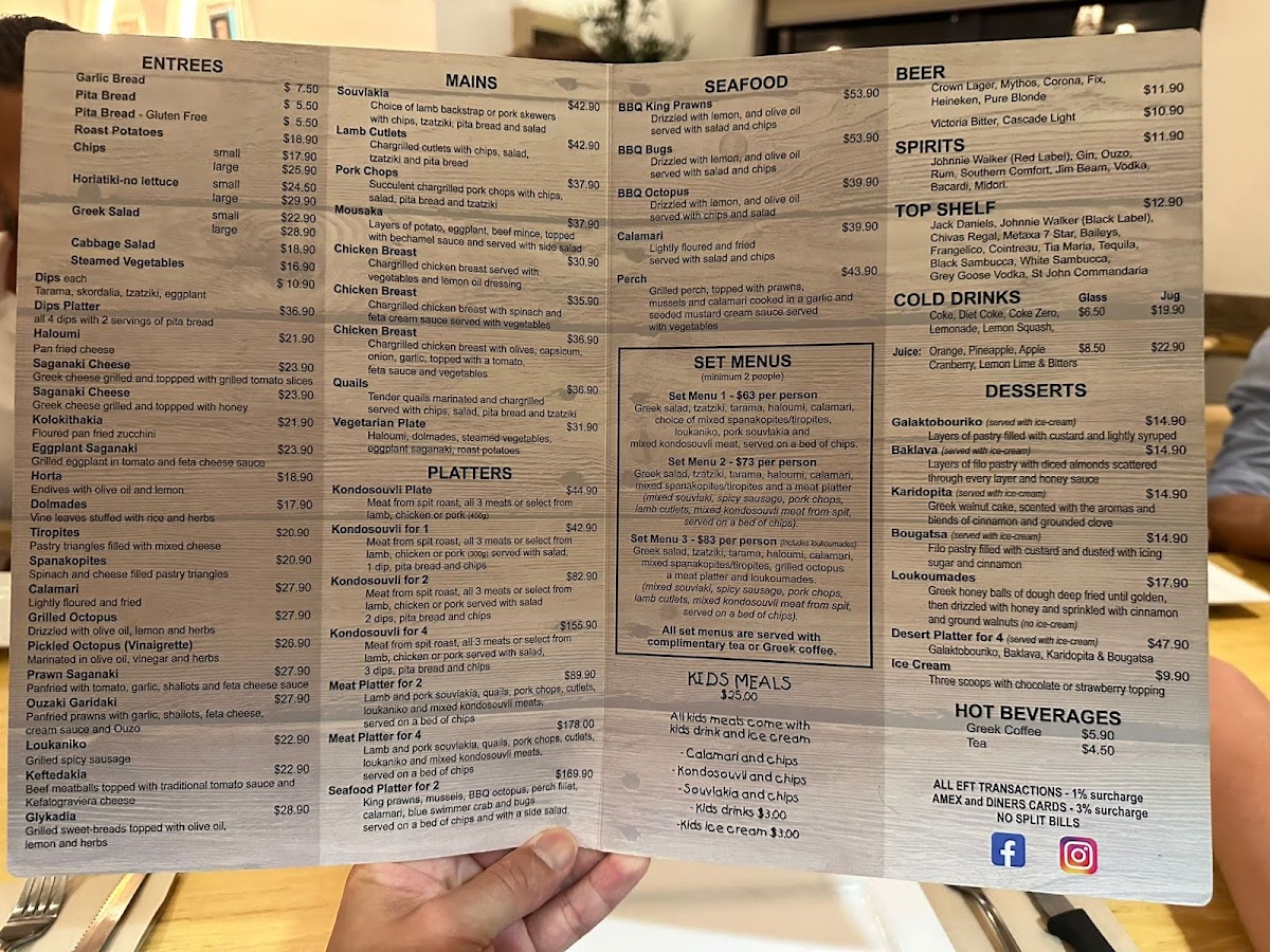 Menu Yiamas Greek Taverna-1