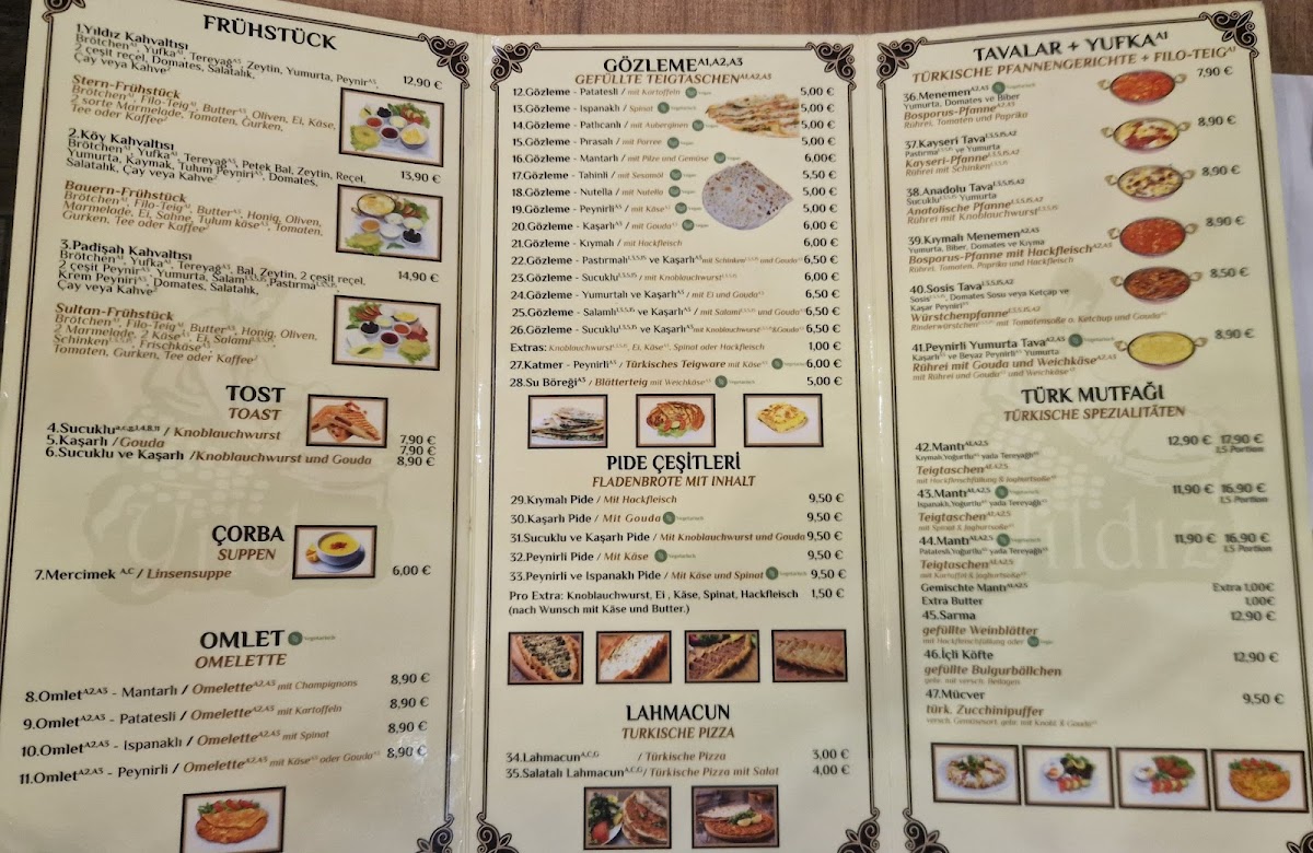 Menu Yildiz Cafe & Gözleme-1