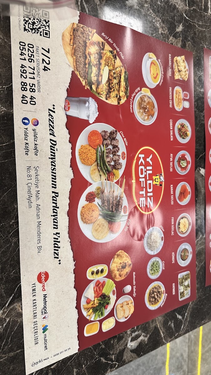 Menu Yıldız Köfte Ve Izgara Salonu - Ünlü Çine Köftesi-2