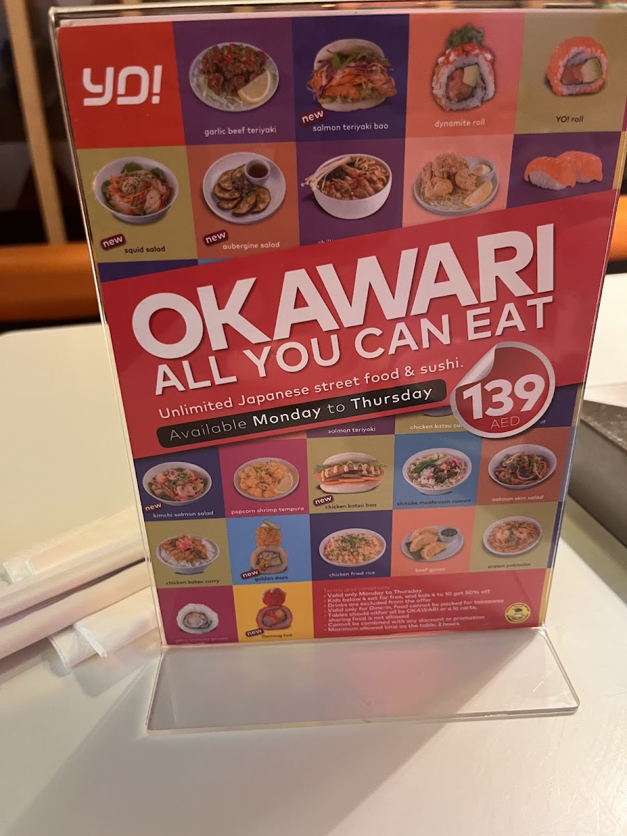 Menu Yo! Sushi - Mall Of The Emirates-10