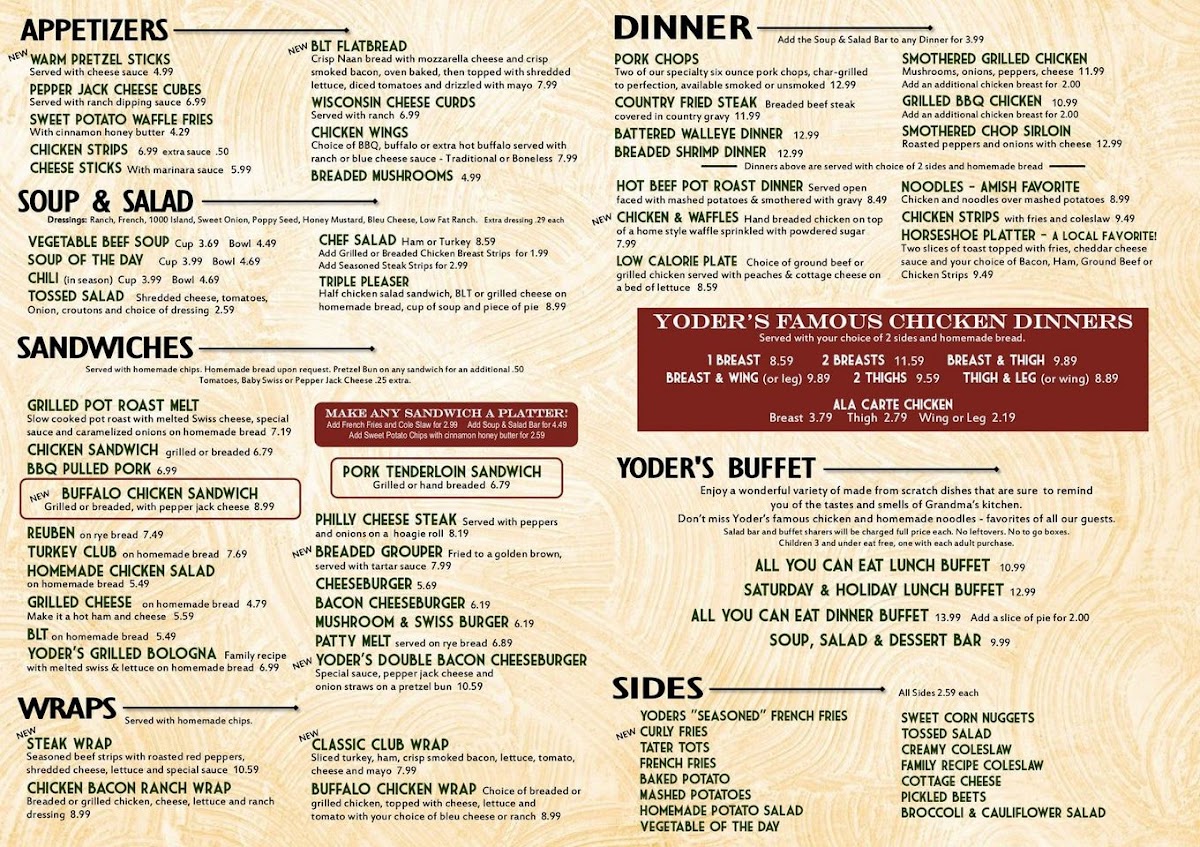 Menu Yoder's Kitchen-2