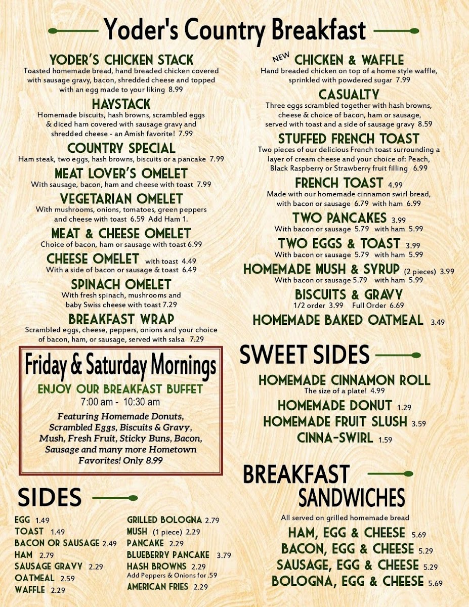 Menu Yoder's Kitchen-3