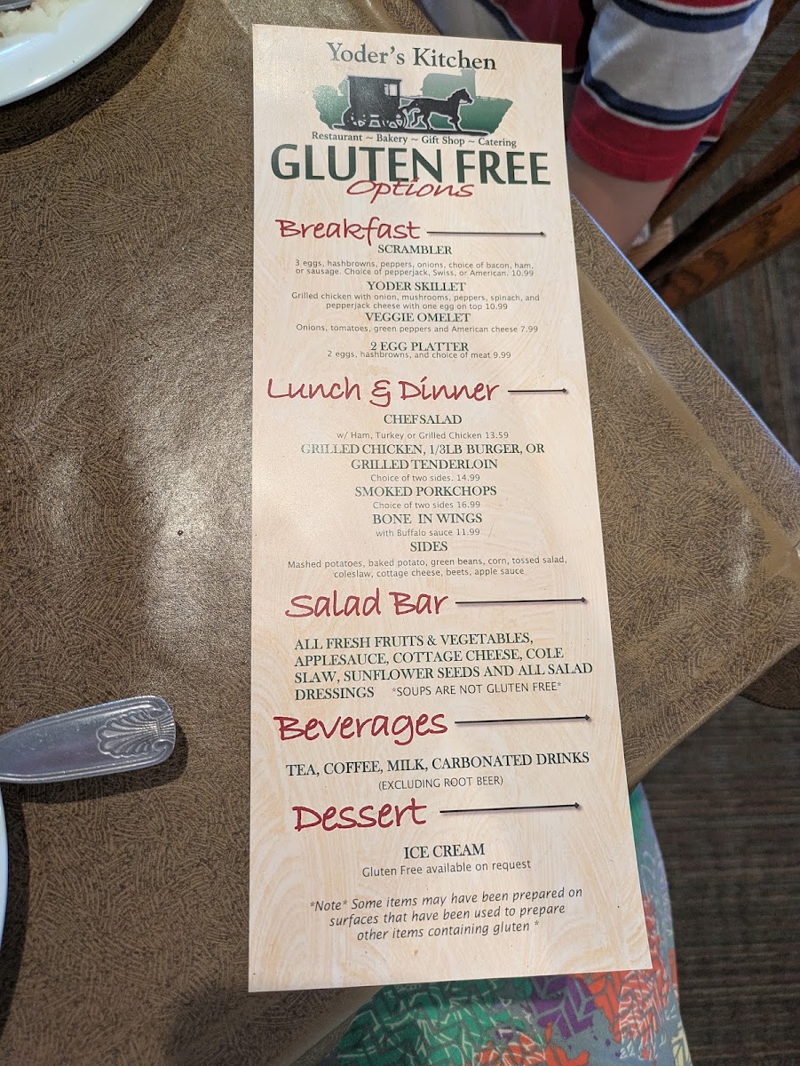Menu Yoder's Kitchen-5