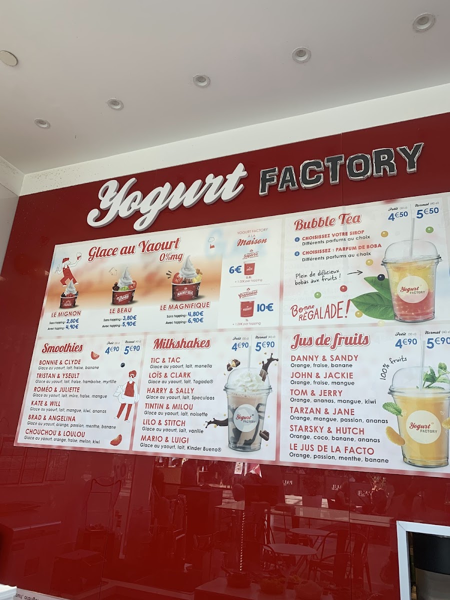 Menu Yogurt Factory Val D'europe-3