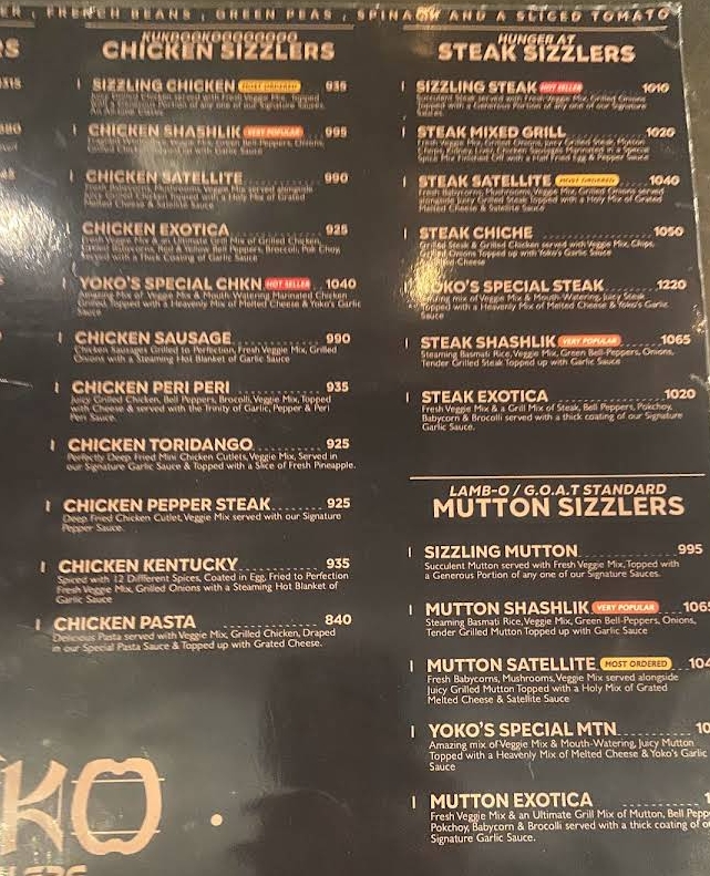 Menu Yoko Sizzlers-1