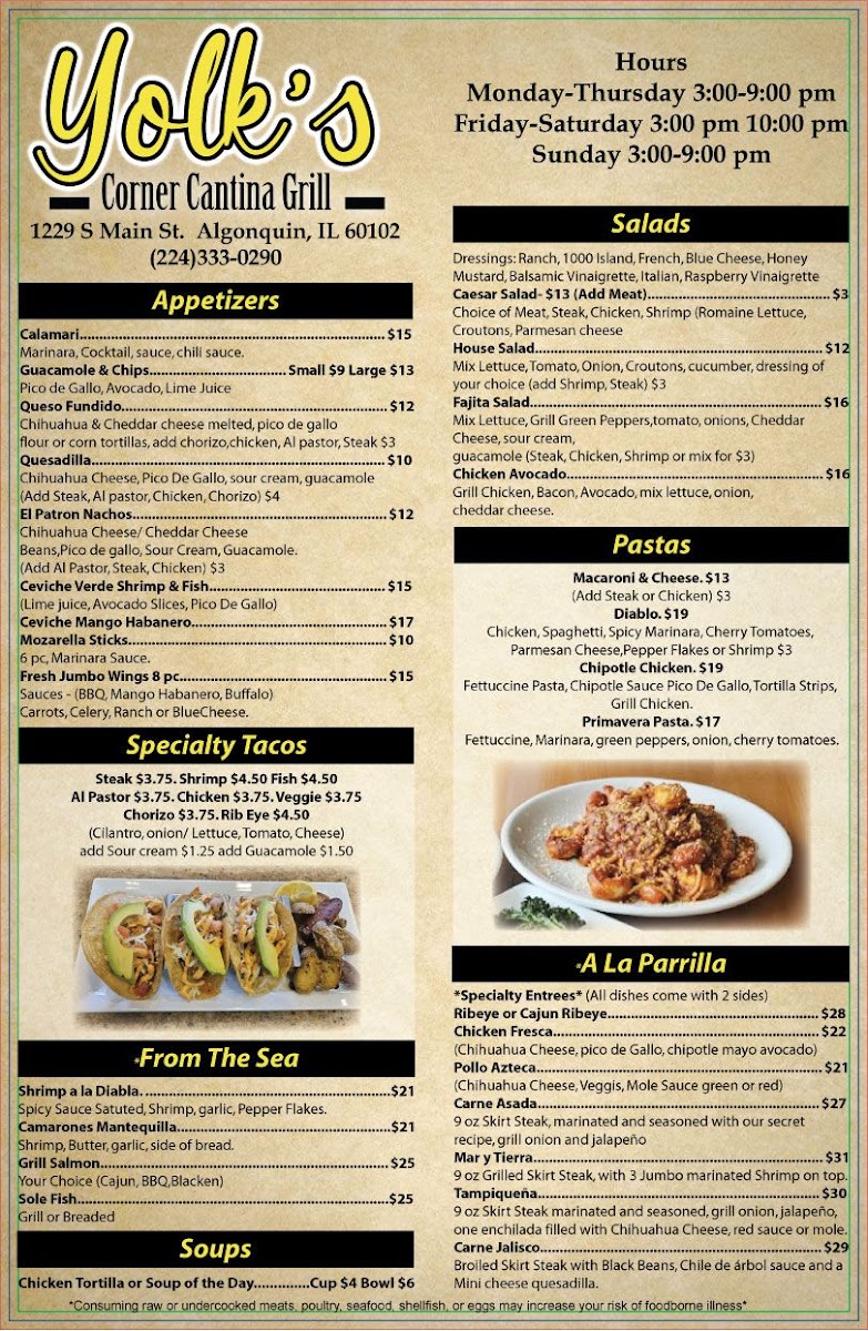 Menu Yolk's Corner-1