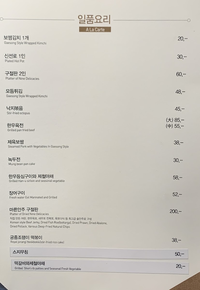 Menu Yongsusan-1