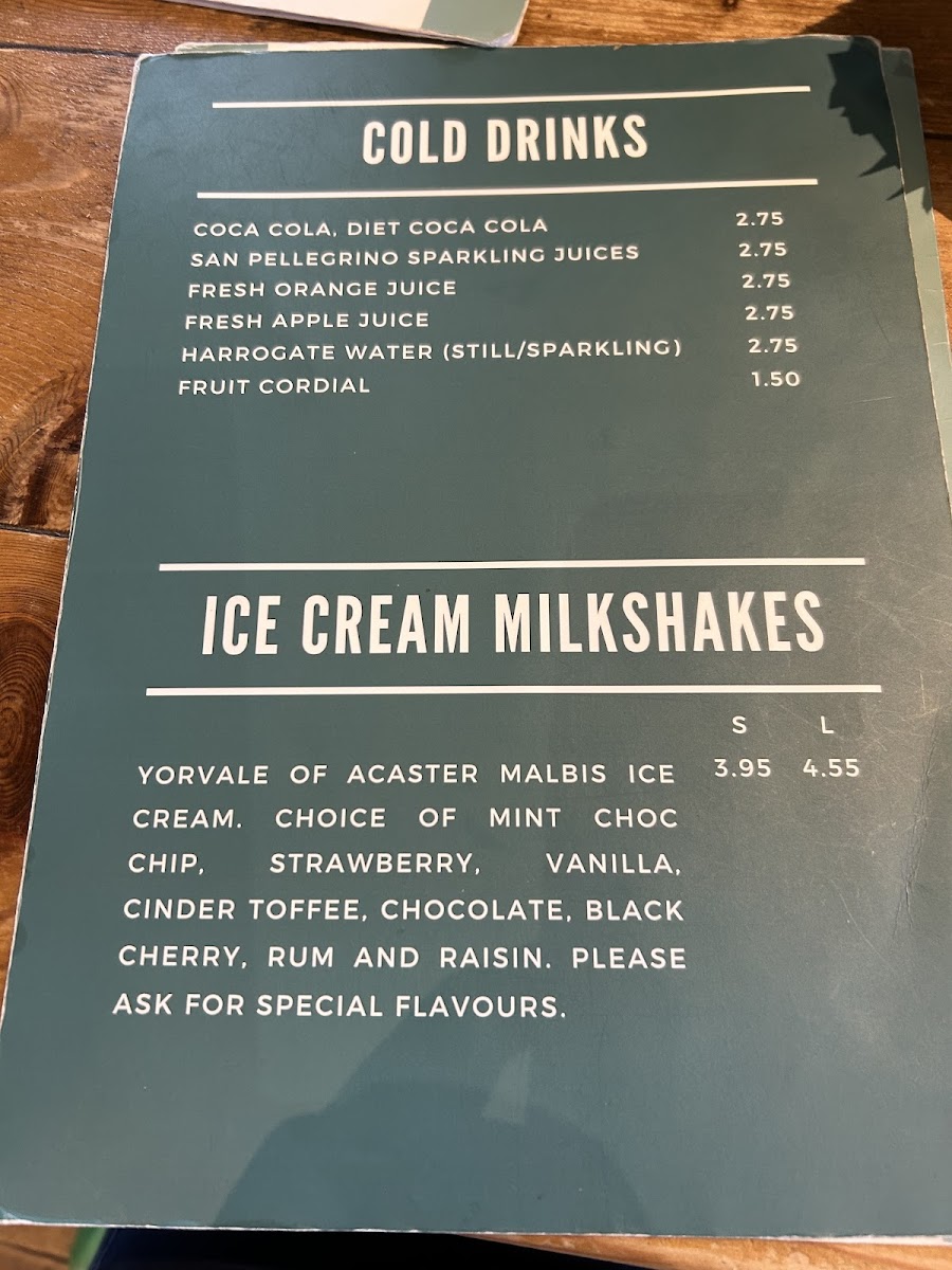 Menu Yorks Of Thirsk-3