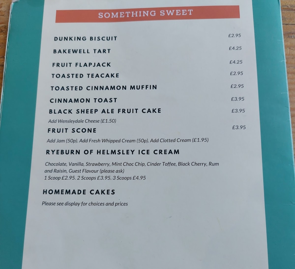 Menu Yorks Of Thirsk-6