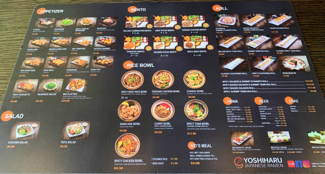 Menu Yoshiharu Ramen-10