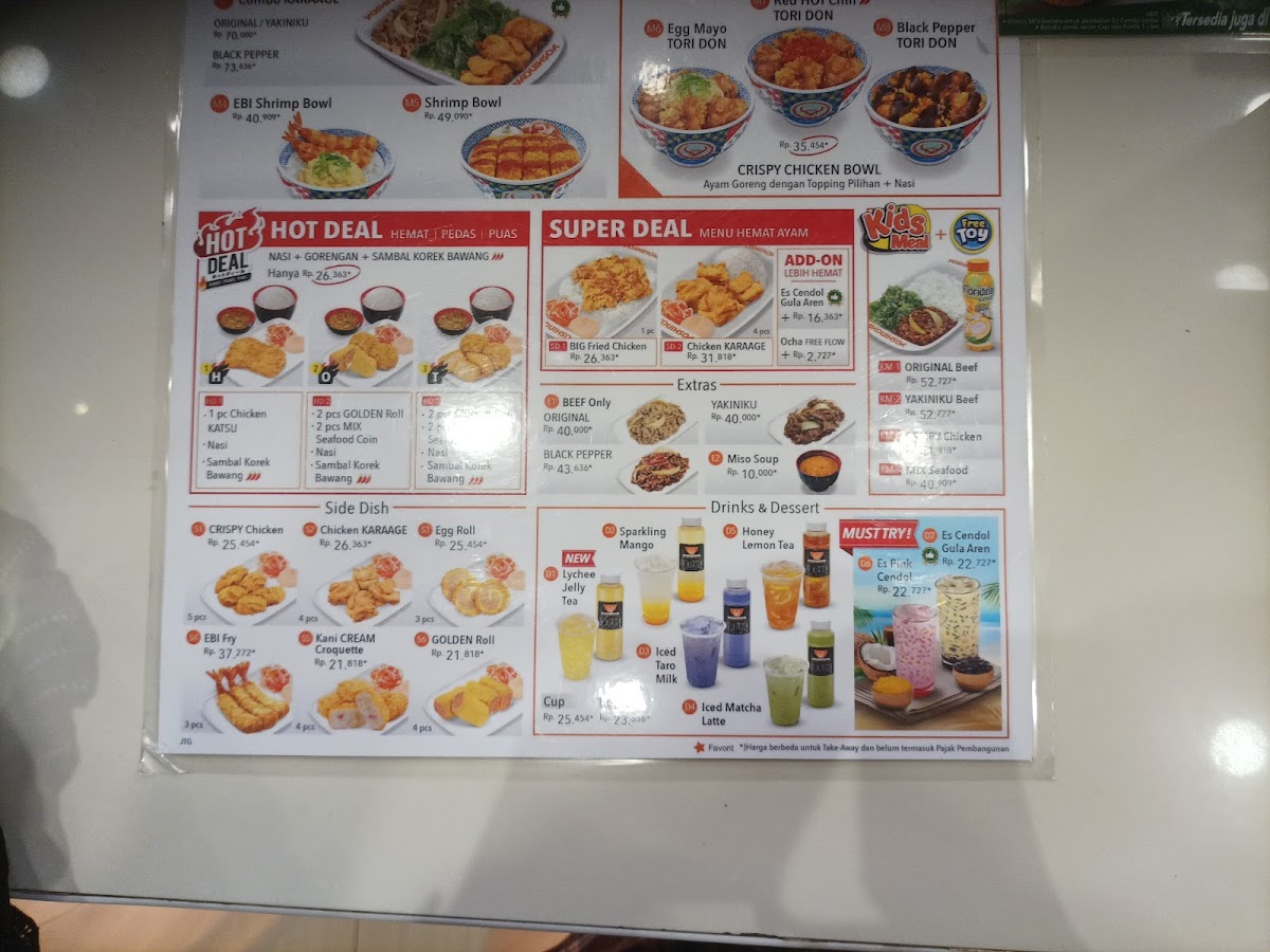 Menu Yoshinoya Matos-2