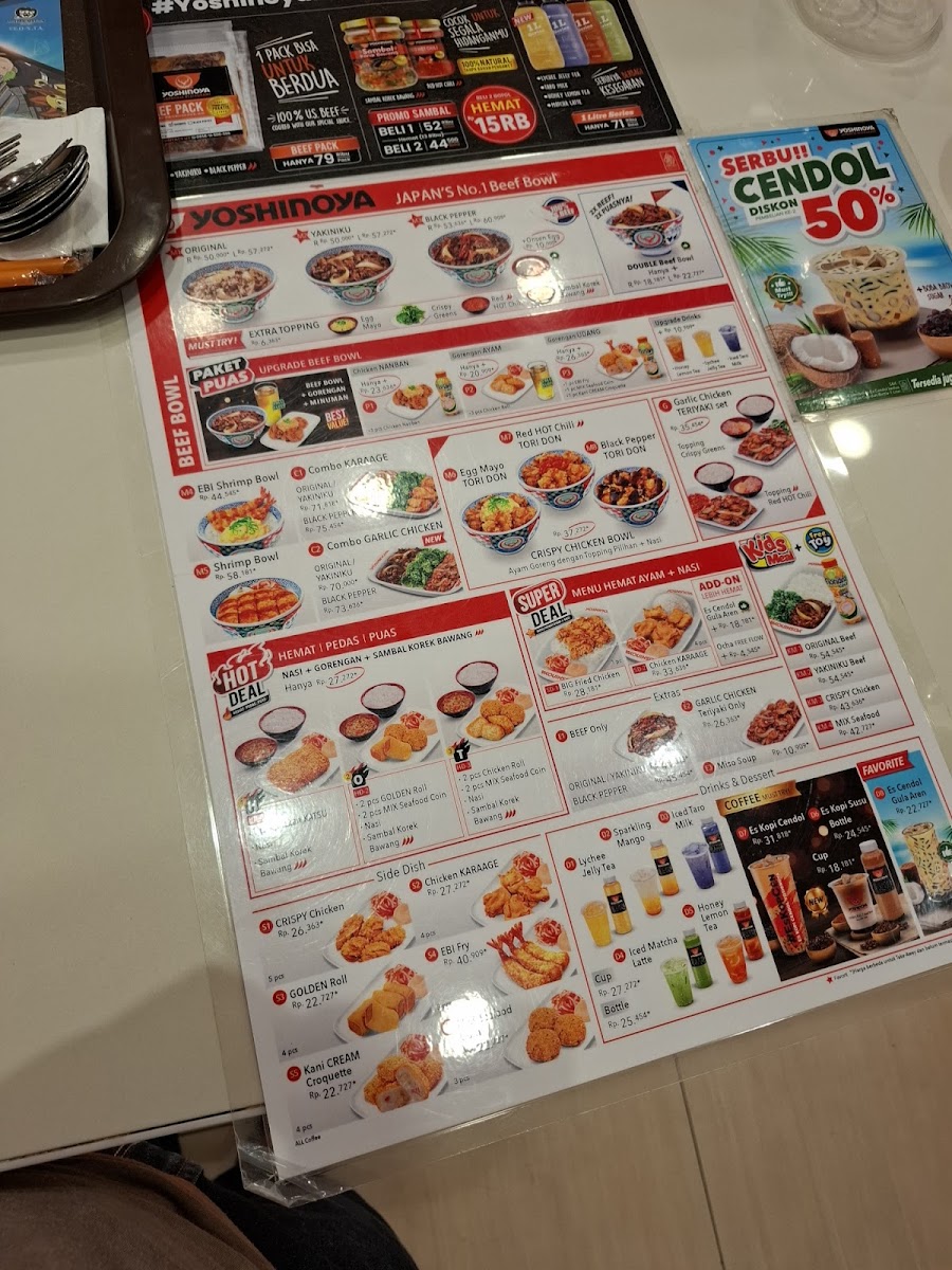 Menu Yoshinoya Matos-5