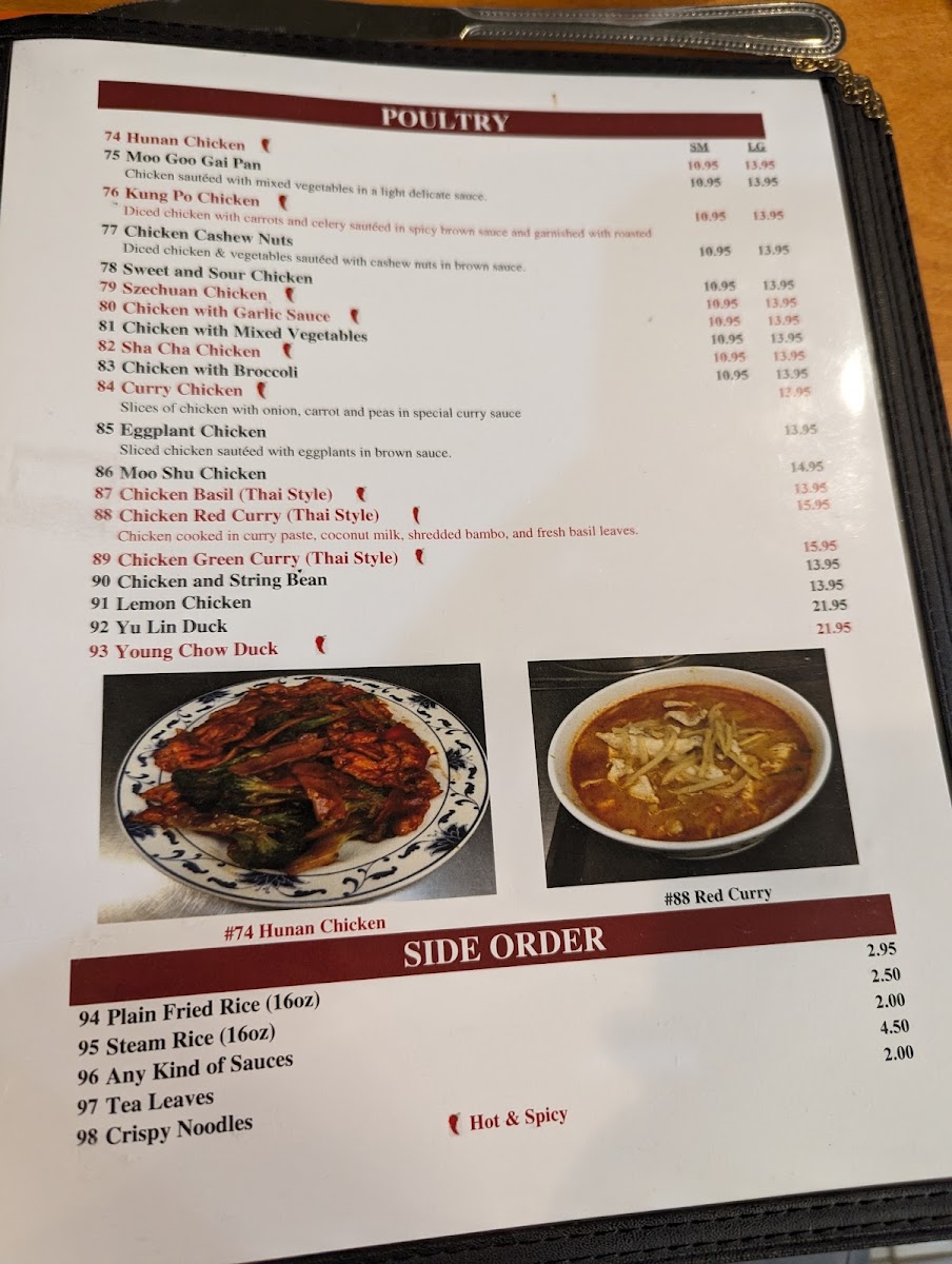 Menu Young Chow Cafe Chinese And Thai Restaurant-4