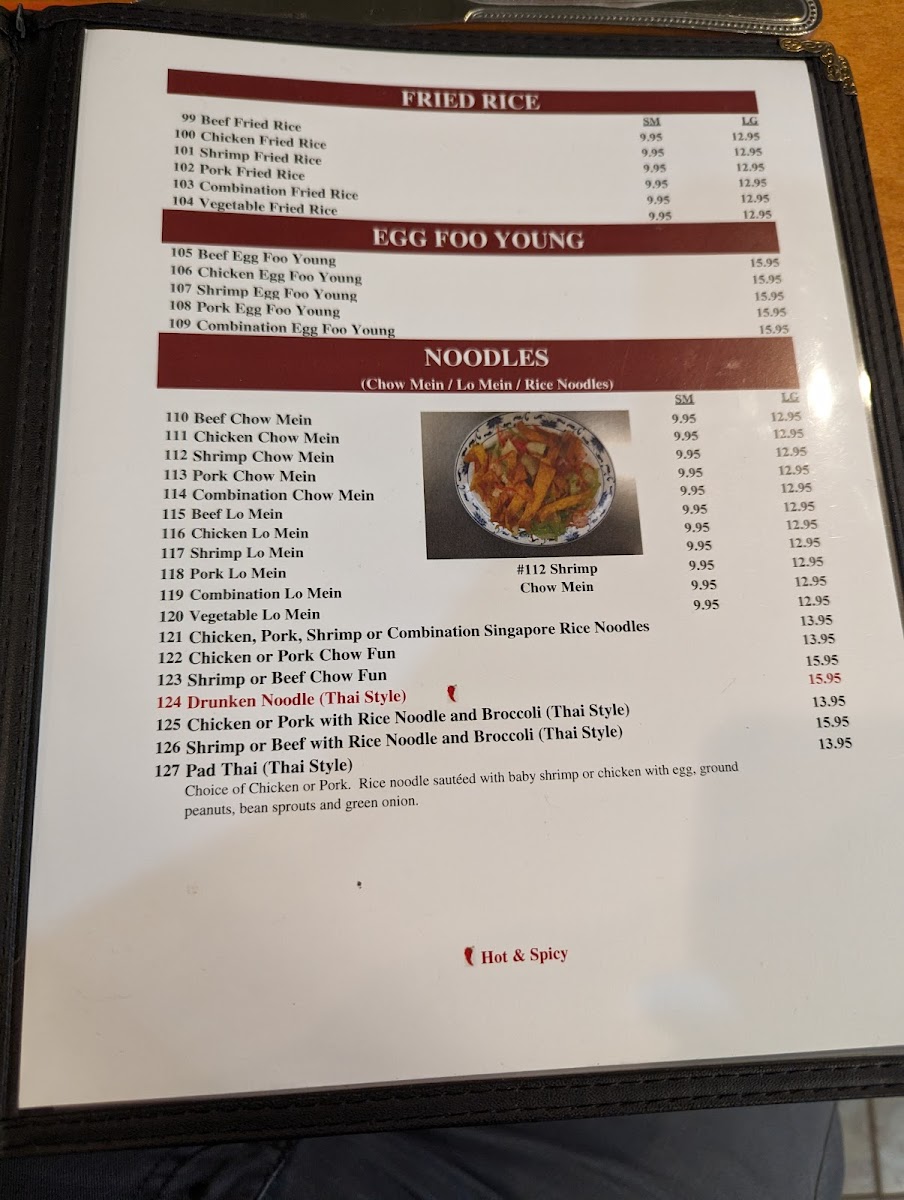 Menu Young Chow Cafe Chinese And Thai Restaurant-6