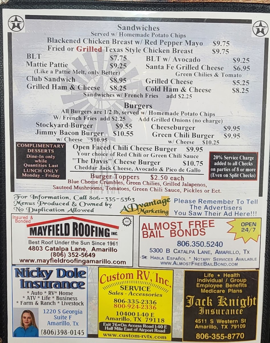 Menu Youngblood's Cafe-2