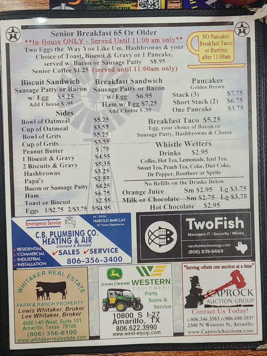Menu Youngblood's Cafe-3