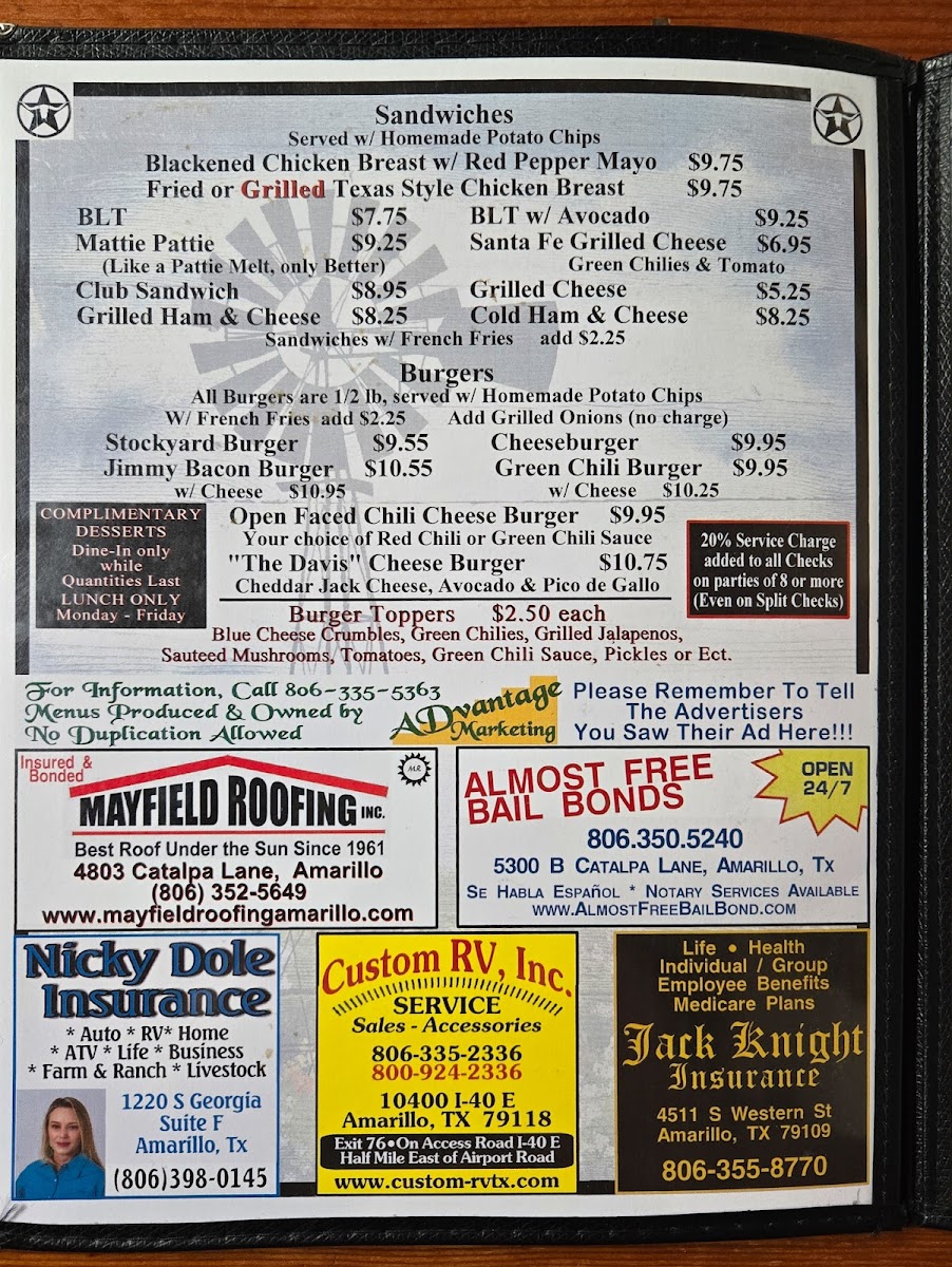 Menu Youngblood's Cafe-4