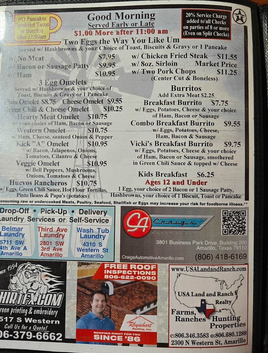 Menu Youngblood's Cafe-7