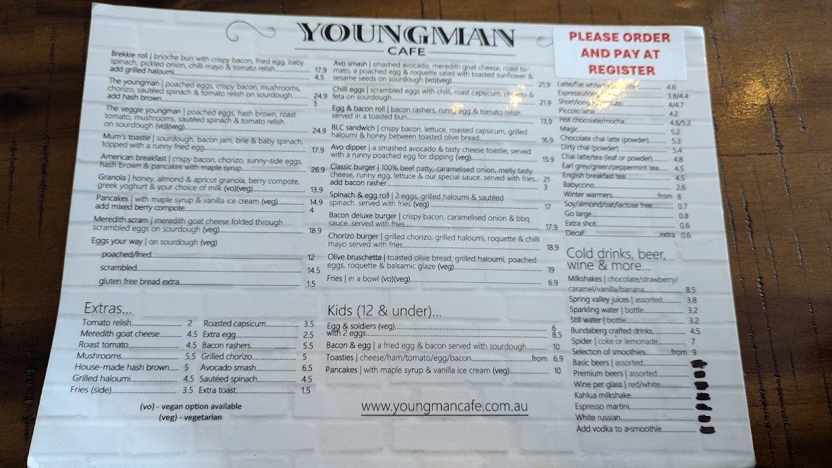 Menu Youngman Cafe-2