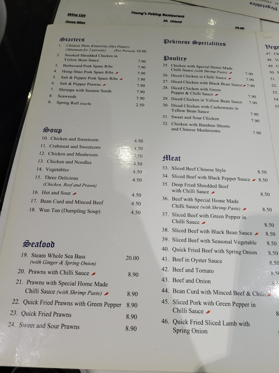 Menu Young's Peking Restaurant-2