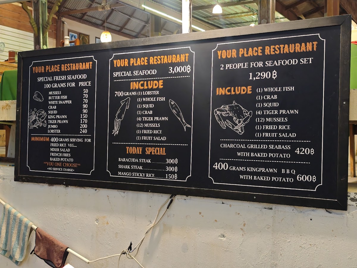Menu Your Place Restaurant & Bar-8