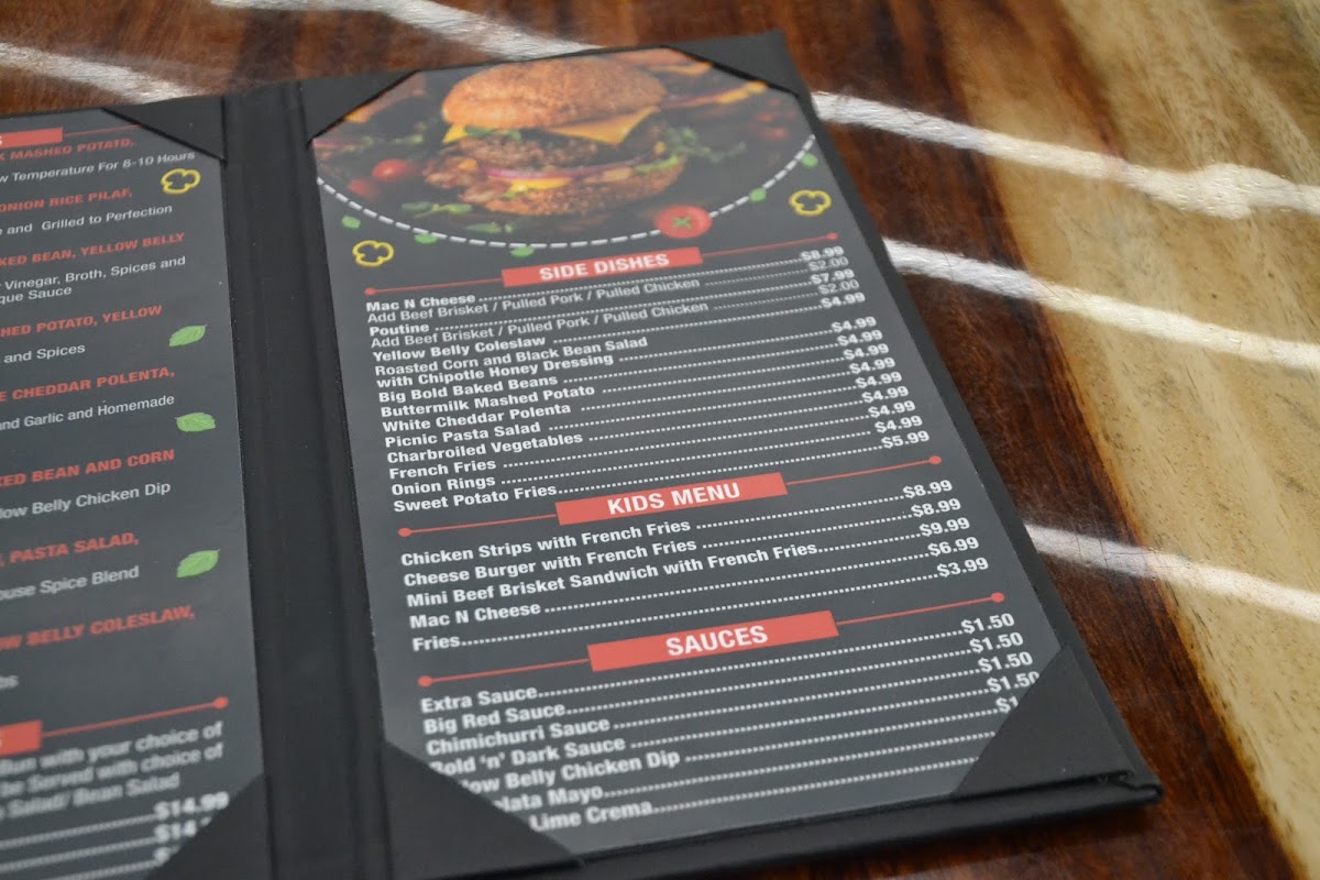 Menu Your Spot Barbeque Restaurant And Catering | Argyll-6