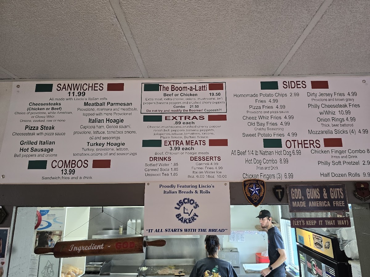 Menu Youz Guyz South Philly Cheesesteaks-2