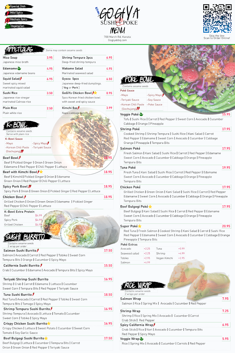 Menu Yu Sushi N Poke Kanata-1