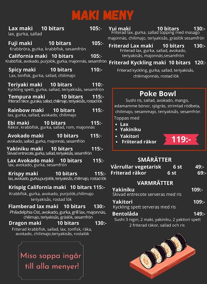 Menu Yui Sushi Vänersborg-1