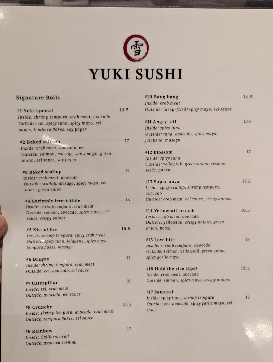 Menu Yuki Sushi-5