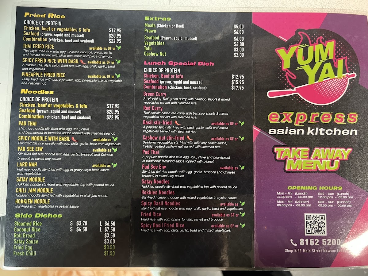 Menu Yum Yai Express Thai Kitchen-1