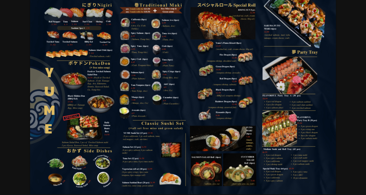 Menu Yume (Sushi,bubble Tea,waffle,poke)-2