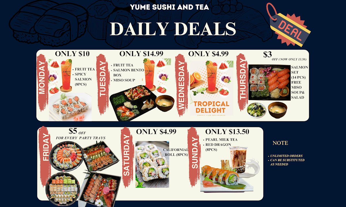 Menu Yume (Sushi,bubble Tea,waffle,poke)-3