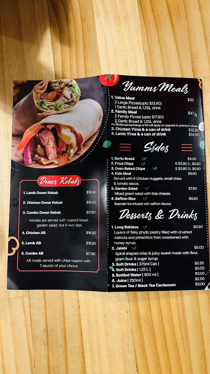 Menu Yumms Restaurant-2